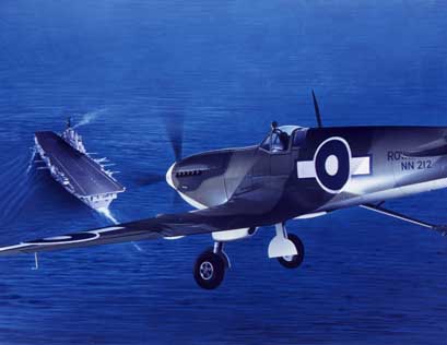Depicted in the markings of 887 Naval Air Squadron with the South West Pacific Fleet in 1945, about to land on HMS Indefatigable.